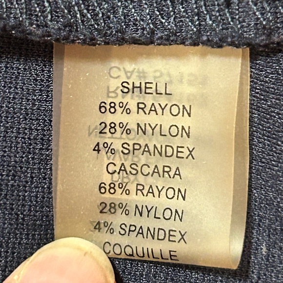 Vince Camuto Midnight Blue Scalloped Sleeveless Zippered Dress Size 4 - Picture 9 of 13